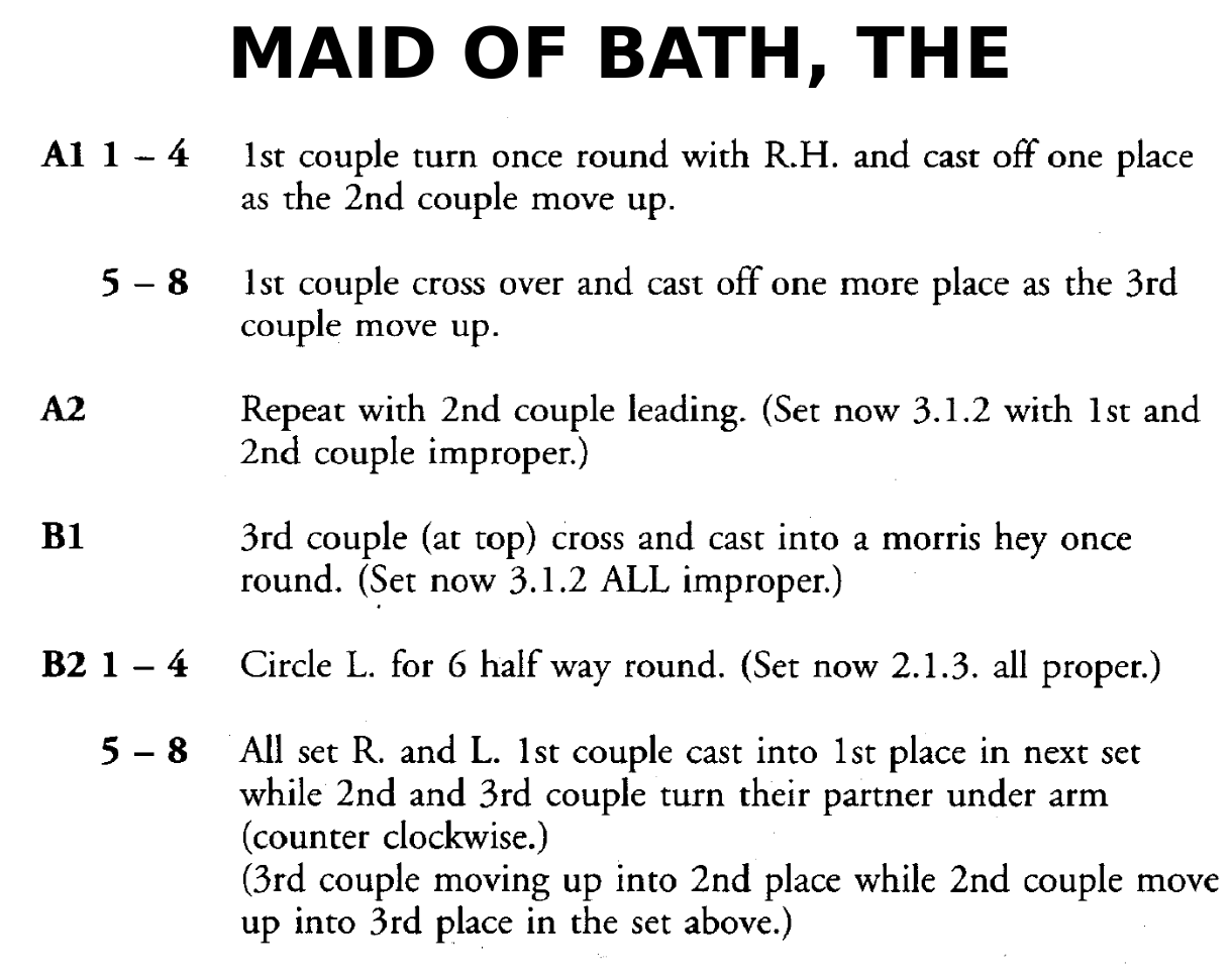 Maid Of Bath, The (dance)